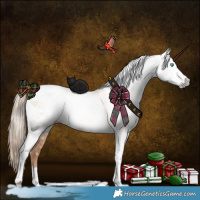 Horse Color:Gray White Spotted Gold Champagne Pearl Dun Tobiano 