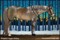 Horse Color:Gray Chocolate Palomino Mushroom Tobiano