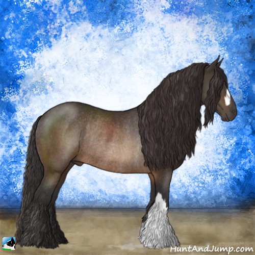 Horse Color:Buckskin Mushroom Rabicano 