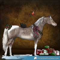 Horse Color:Liver Red Dun Mushroom Tobiano Brindle 