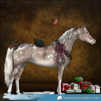 Horse Color:White Spotted Liver Red Dun Ice Mushroom 