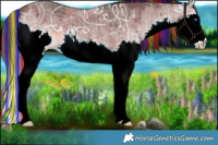 Horse Color:Painted White Spotted Liver Red Dun Ice Splash Brindle 