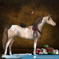 Horse Color:White Spotted Liver Red Dun Pearl Tobiano Brindle