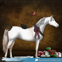 Horse Color:Gray White Spotted Sable Champagne Ice Pearl Dun Sabino 