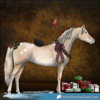 Horse Color:White Spotted Chocolate Palomino Pearl Dun