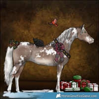 Horse Color:White Spotted Liver Red Dun Mushroom Sabino 