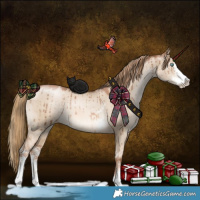 Horse Color:Liver Red Dun Pearl Sabino Brindle 
