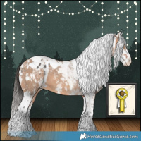 Horse Color:White Spotted Liver Chestnut Tobiano Varnish  and White Spotted Bay Dun Tobiano 