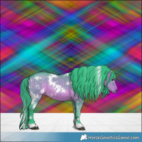 Horse Color:Watercolor White Spotted Brown Dun 