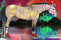 Horse Color:Brown Roan Dun  and Brown Roan Dun Splash 