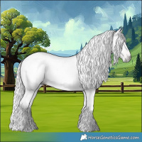 Horse Color:Gray Silver Black Pearl Tobiano 