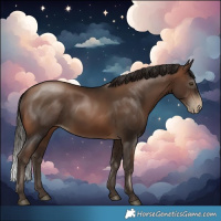 Horse Color:Gray Brown Pearl 