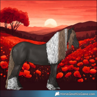 Horse Color:Liver Chestnut Tobiano 