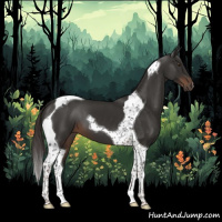 Horse Color:Liver Chestnut Tobiano 