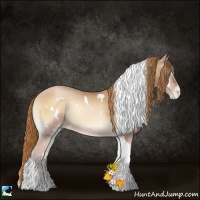 Horse Color:White Spotted Red Onyx Pearl Tobiano 