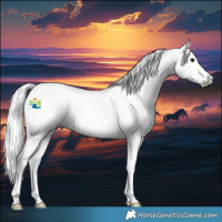 Horse Color:Gray Silver Bay Appaloosa 