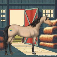 Horse Color:Bay Roan Dun 