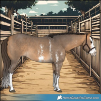 Horse Color:Buckskin Sabino Splash 
