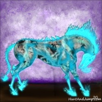 Horse Color:Void Thunderstruck Bay Ice Sabino Splash Tobiano 