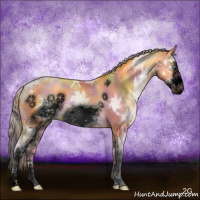 Horse Color:Void Nacre White Spotted Silver Buckskin Ice Pearl Sabino Splash Frame 