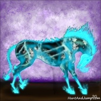 Horse Color:Void Thunderstruck Perlino Onyx Sabino Tobiano