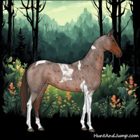 Horse Color:Liver Red Roan Tobiano