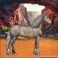 Horse Color:Silver Smoky Blue Ice Roan 