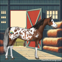 Horse Color:Bay Splash Appaloosa 