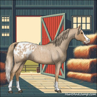 Horse Color:Red Roan Splash Appaloosa 