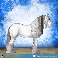 Horse Color:Classic Champagne Dun Mushroom Sabino Brindle 