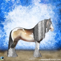 Horse Color:Brown Onyx Sabino Splash Tobiano Rabicano