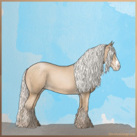 Horse Color:Silver Buckskin Pearl 
