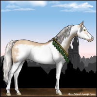 Horse Color:Silver Classic Champagne Dun Splash Frame 