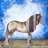 Horse Color:Nacre White Spotted Chocolate Brown Onyx Rabicano