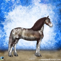 Horse Color:Chocolate Brown Ice Onyx Sabino 