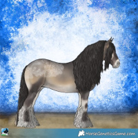 Horse Color:Smoky Blue Onyx Ice Sabino