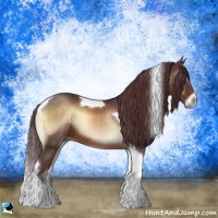 Horse Color:Chocolate Brown Onyx Tobiano 