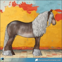Horse Color:Liver Chestnut Mushroom Rabicano