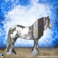 Horse Color:Nacre White Spotted Brown Chinchilla Ice Sabino Rabicano 