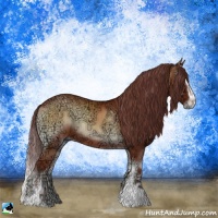 Horse Color:Chocolate Brown Ice Onyx Sabino 