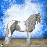 Horse Color:Nacre Silver Black Chinchilla Ice Sabino Tobiano Rabicano 