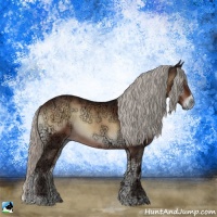 Horse Color:Silver Brown Ice Onyx Sabino