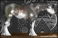 Horse Color:Brown Sabino Frame