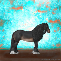 Horse Color:Brown Tobiano