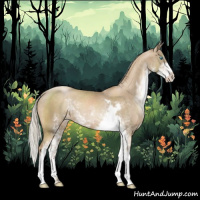 Horse Color:Chocolate Palomino Pearl Sabino 