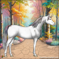 Horse Color:Nacre Grullo Sabino Splash 