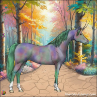 Horse Color:Nacre Watercolor Buckskin Rabicano 