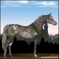 Horse Color:Platinum White Spotted Liver Chestnut 