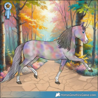 Horse Color:Nacre Watercolor Red Dun Splash 