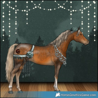 Horse Color:Chocolate Palomino Tobiano 